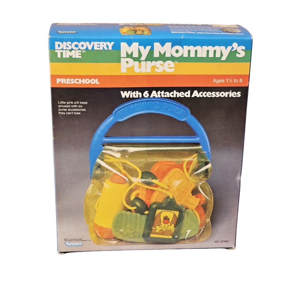 1981 Kenner 97960 Discovery‎ Time My Mommy's Purse Preschool Toy w Comb Lipstick